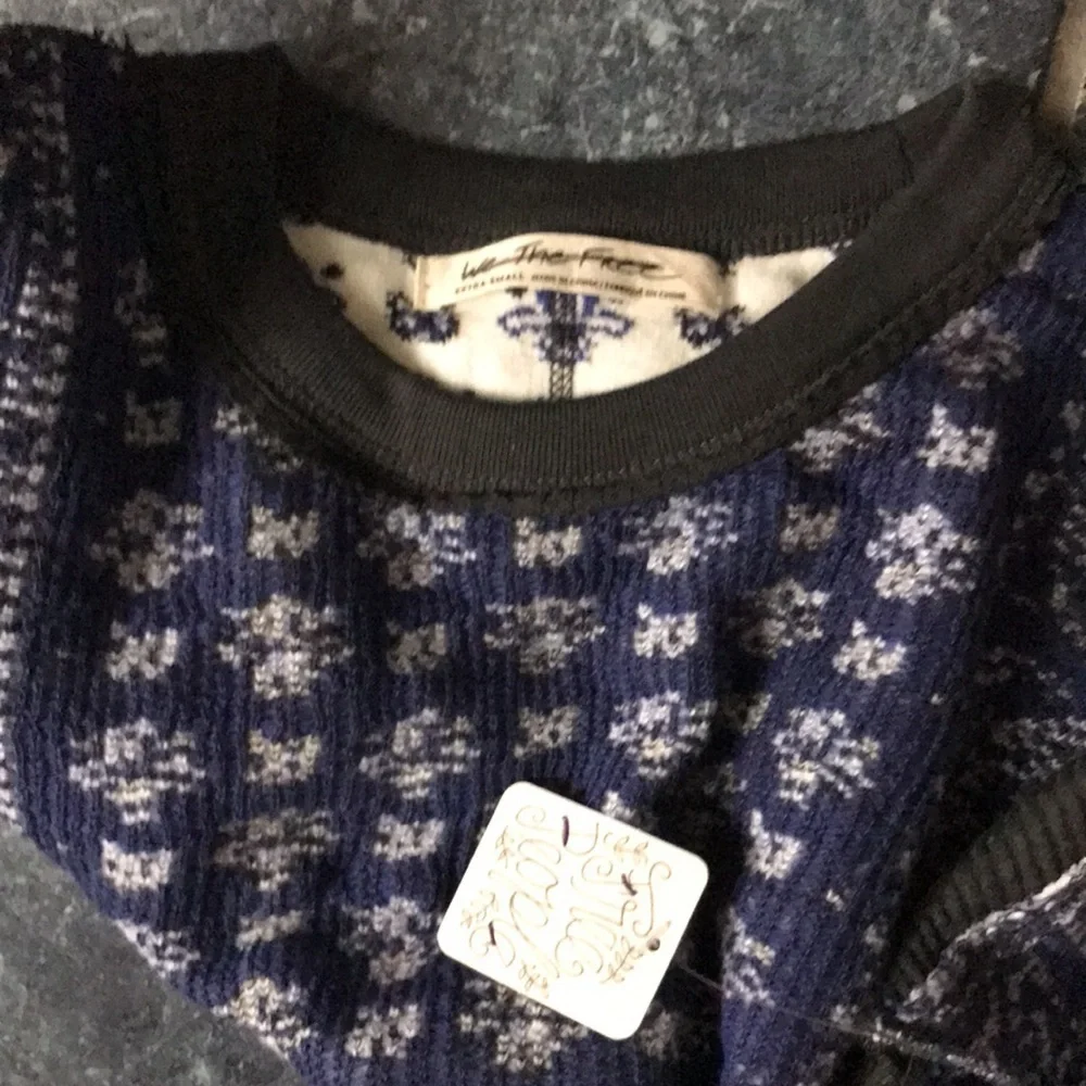 SALE NWT We the Free Stevie Layering Top  XS Blue